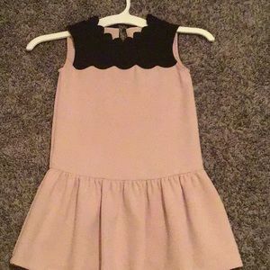 Pink and black dress